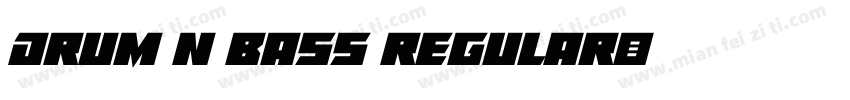 Drum N Bass Regular字体转换